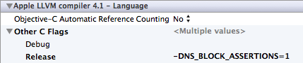 NS_BLOCK_ASSERTIONS_compiler flags.png